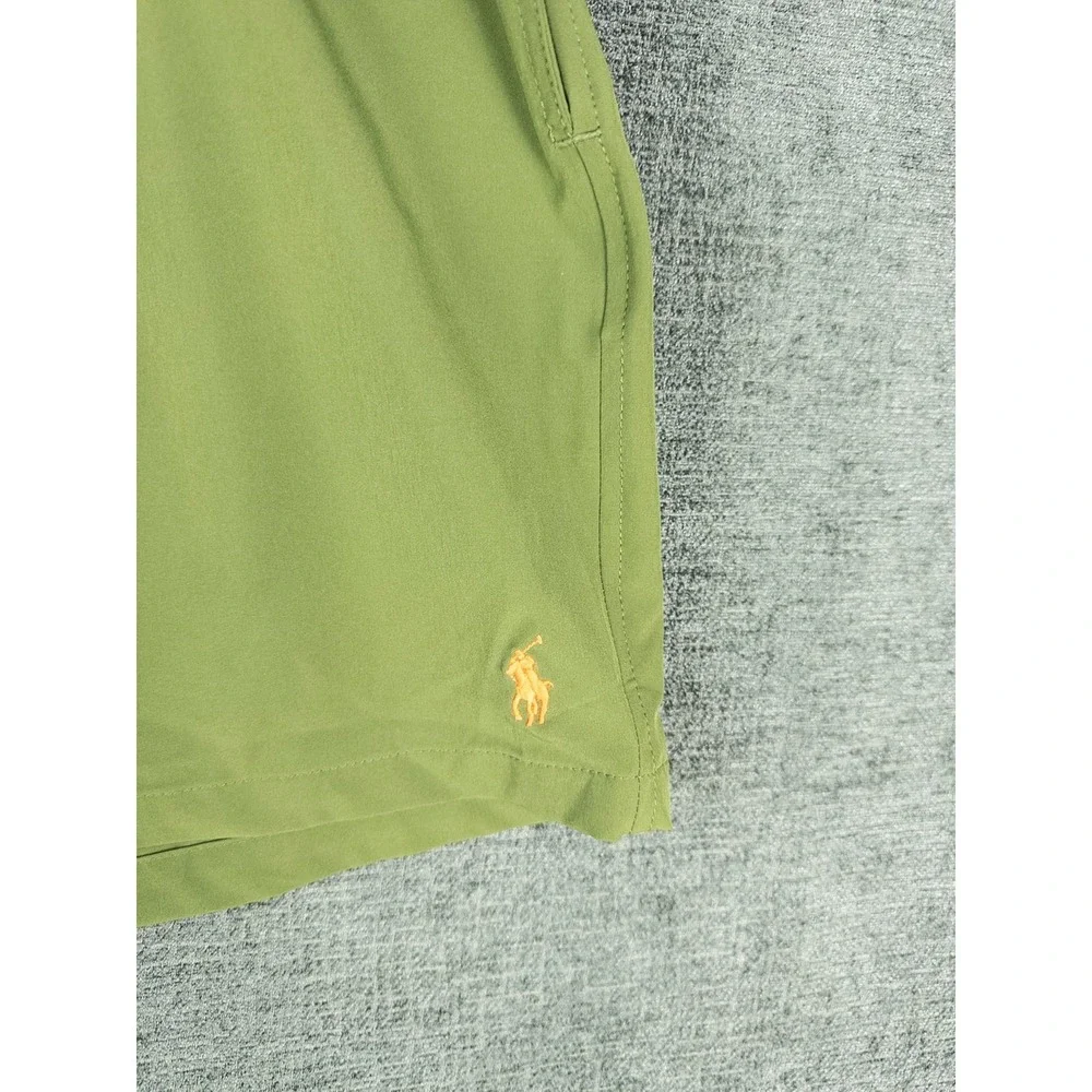 Polo Ralph Lauren Swim Trunks Shorts Mens XXL Olive Green Drawstring Preppy Beac